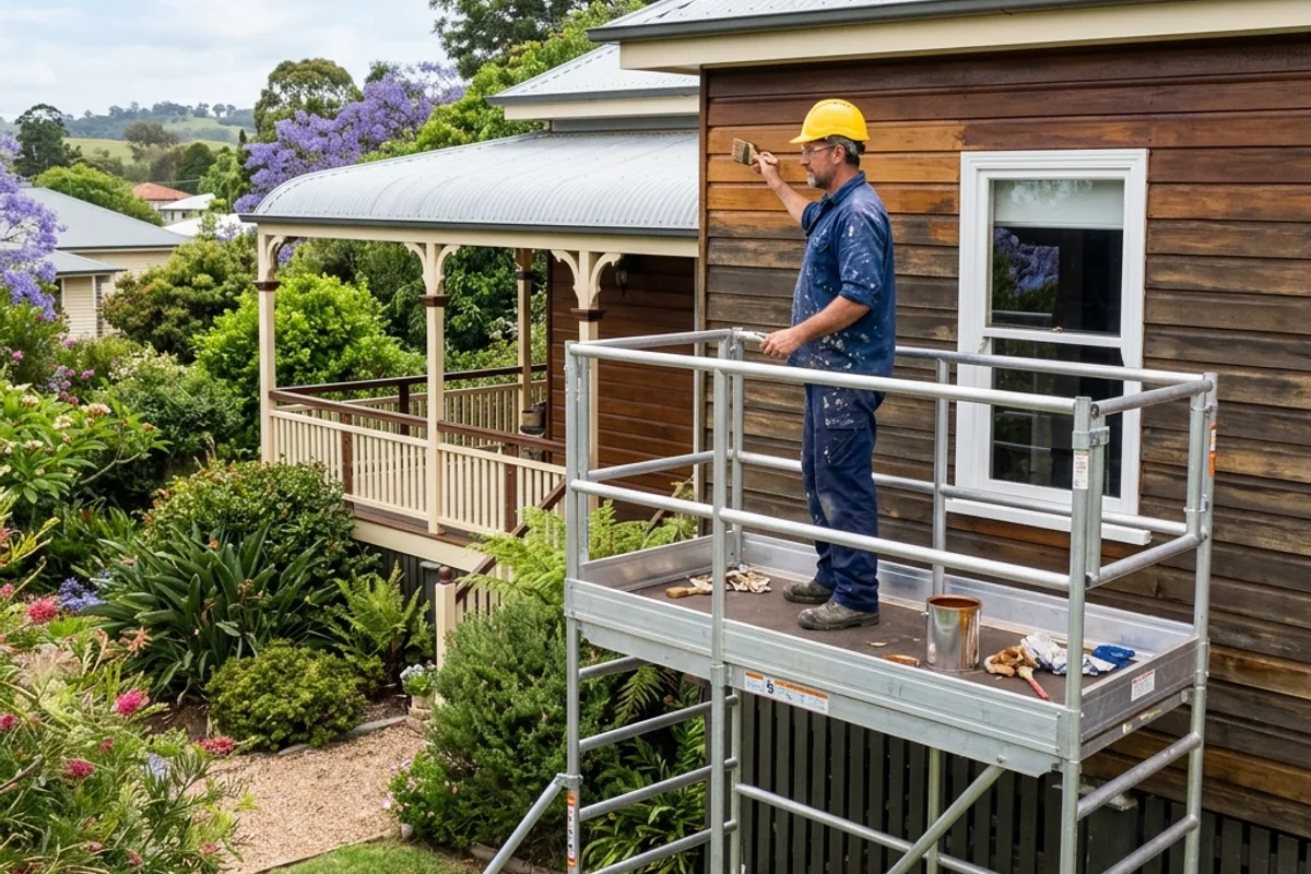 Exterior House Painting Toowoomba preparation and painted property