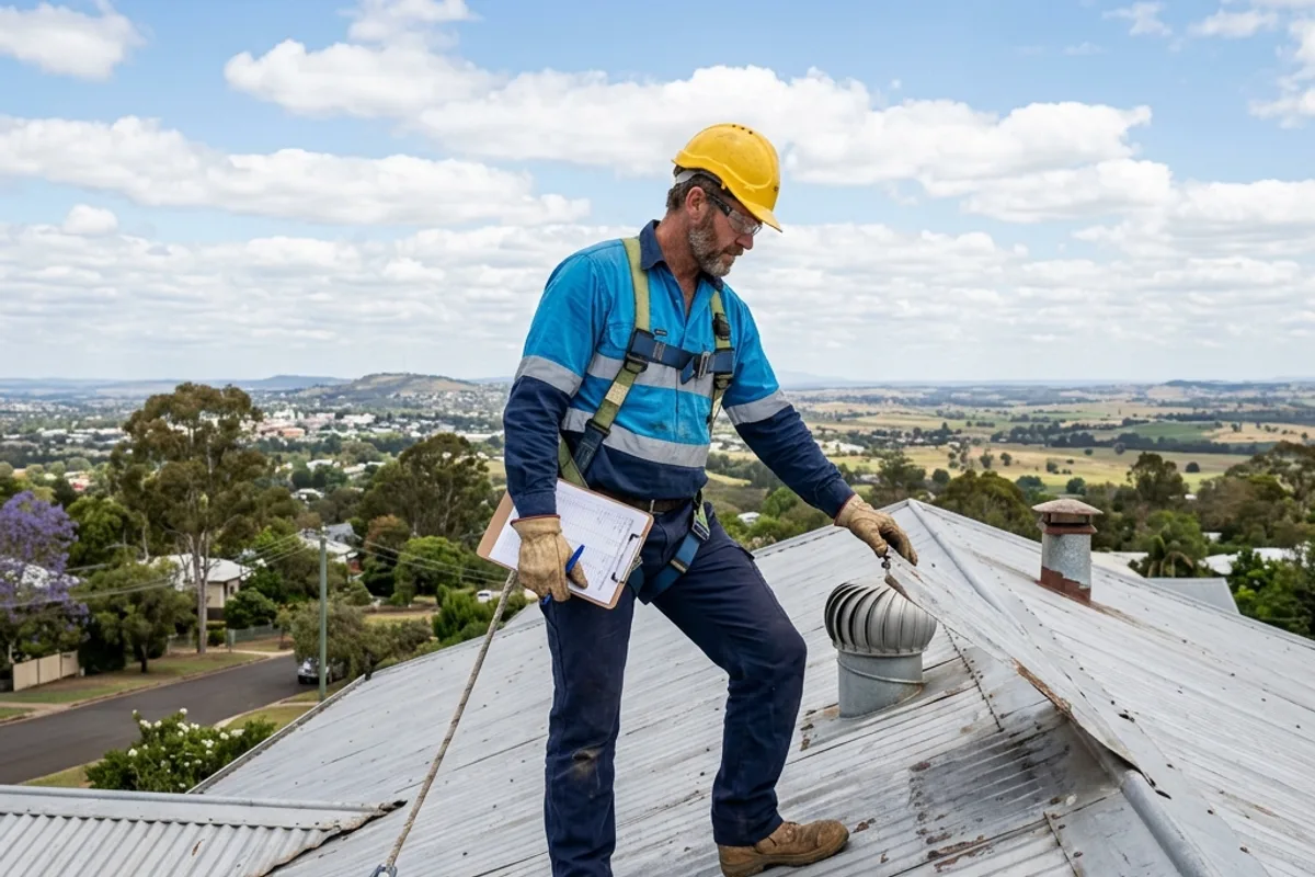Roof Painting Toowoomba preparation and painted property